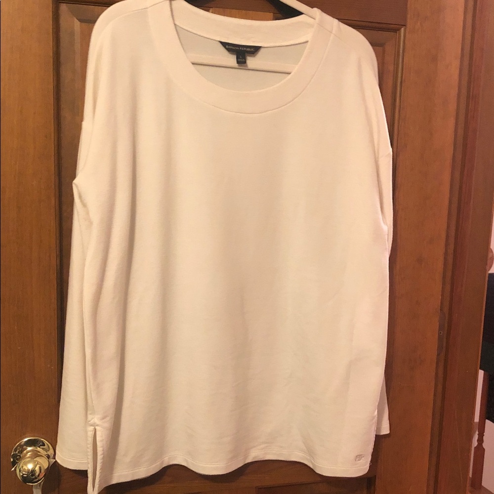 Banana Republic Off-White Long Sleeve Top